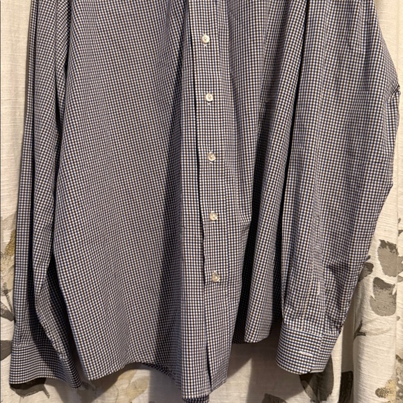 David August Men's Blue Checkered Button Down Shirt - Picture 5 of 9